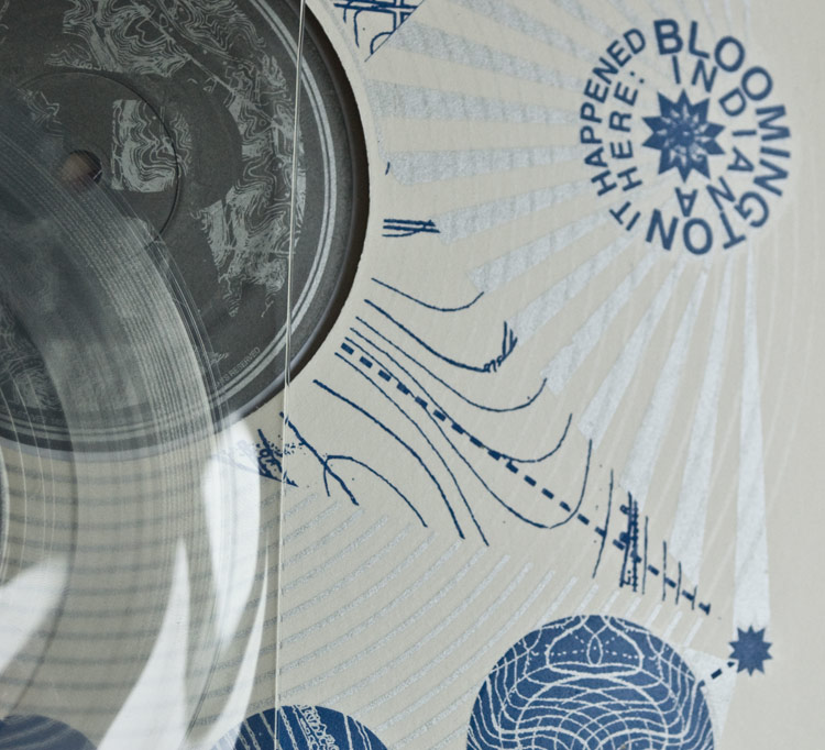 silver ink/ gloss overprint detail